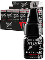 BOX SUPER RUSH BLACK LABEL + ADAPTER - 18 x small